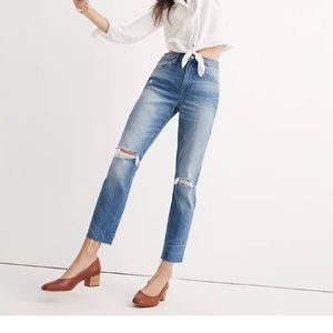 Madewell High Rise Slim Boyjean